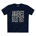 AWARENESS BUILDS TRUST BOLD PREMIUM T-SHIRT in Midnight Navy
