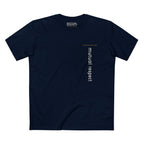 MUTUAL RESPECT VERTICAL STREAM PREMIUM T-SHIRT in Midnight Navy