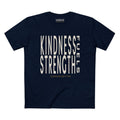 KINDNESS FUELS STRENGTH BOLD PREMIUM T-SHIRT in Midnight Navy