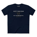 OPTIMISM IS POWERFUL EMBLEM PREMIUM T-SHIRT in Midnight Navy