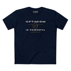 OPTIMISM IS POWERFUL EMBLEM PREMIUM T-SHIRT in Midnight Navy