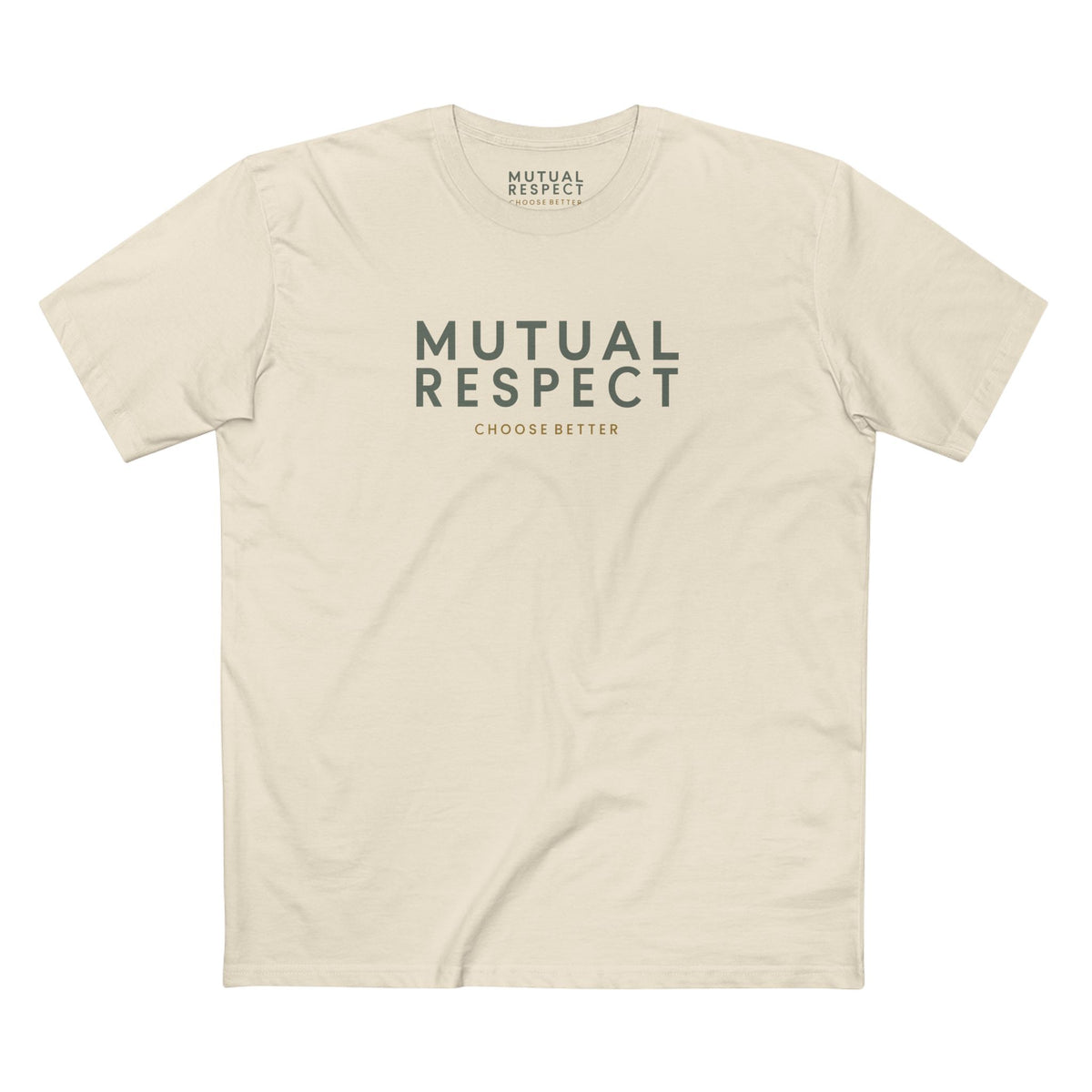 MUTUAL RESPECT SIGNATURE PREMIUM T-SHIRT in Natural