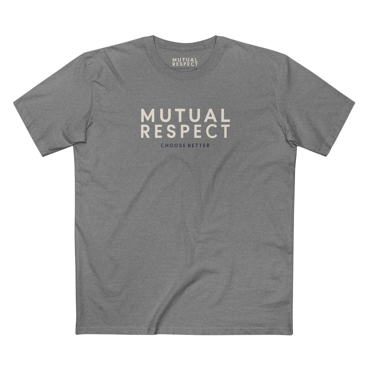 MUTUAL RESPECT SIGNATURE PREMIUM T-SHIRT in Heather Gray