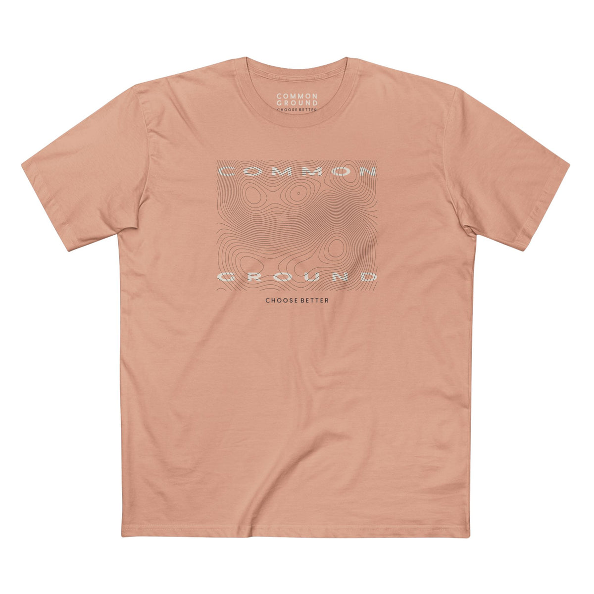 COMMON GROUND TOPOGRAPHY BLOCK PREMIUM T-SHIRT