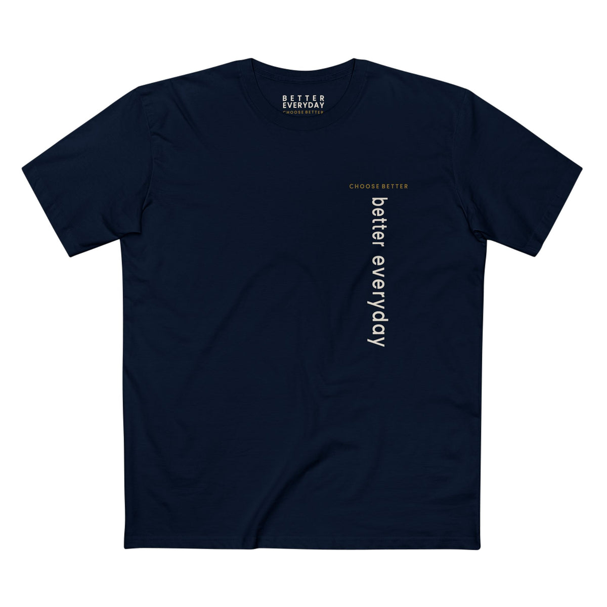 BETTER EVERYDAY VERTICAL STREAM PREMIUM T-SHIRT in Midnight Navy