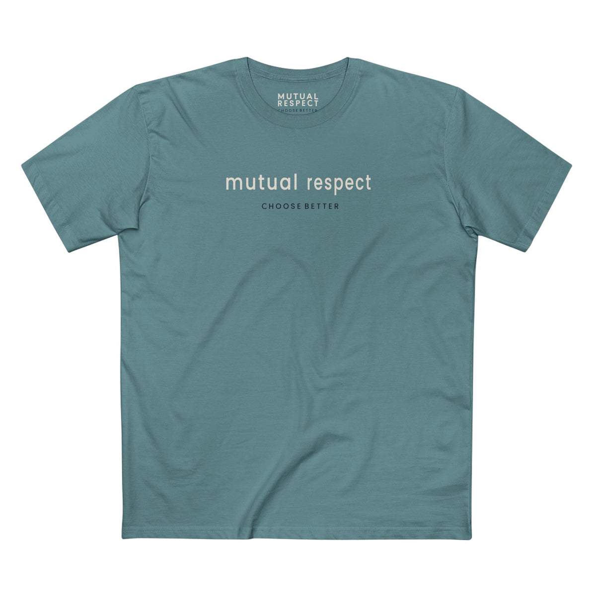 MUTUAL RESPECT SUBTLE PREMIUM T-SHIRT in Slate Blue