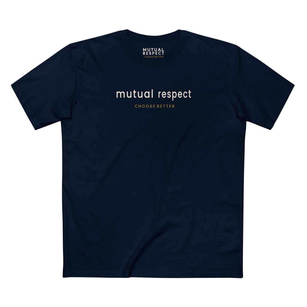 MUTUAL RESPECT SUBTLE PREMIUM T-SHIRT in Midnight Navy