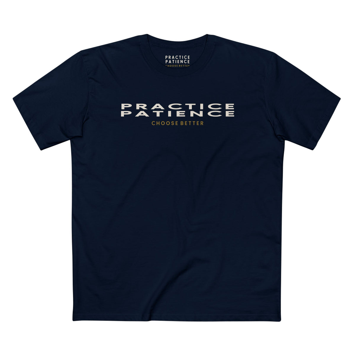 PRACTICE PATIENCE PANORAMIC PREMIUM T-SHIRT in Midnight Navy