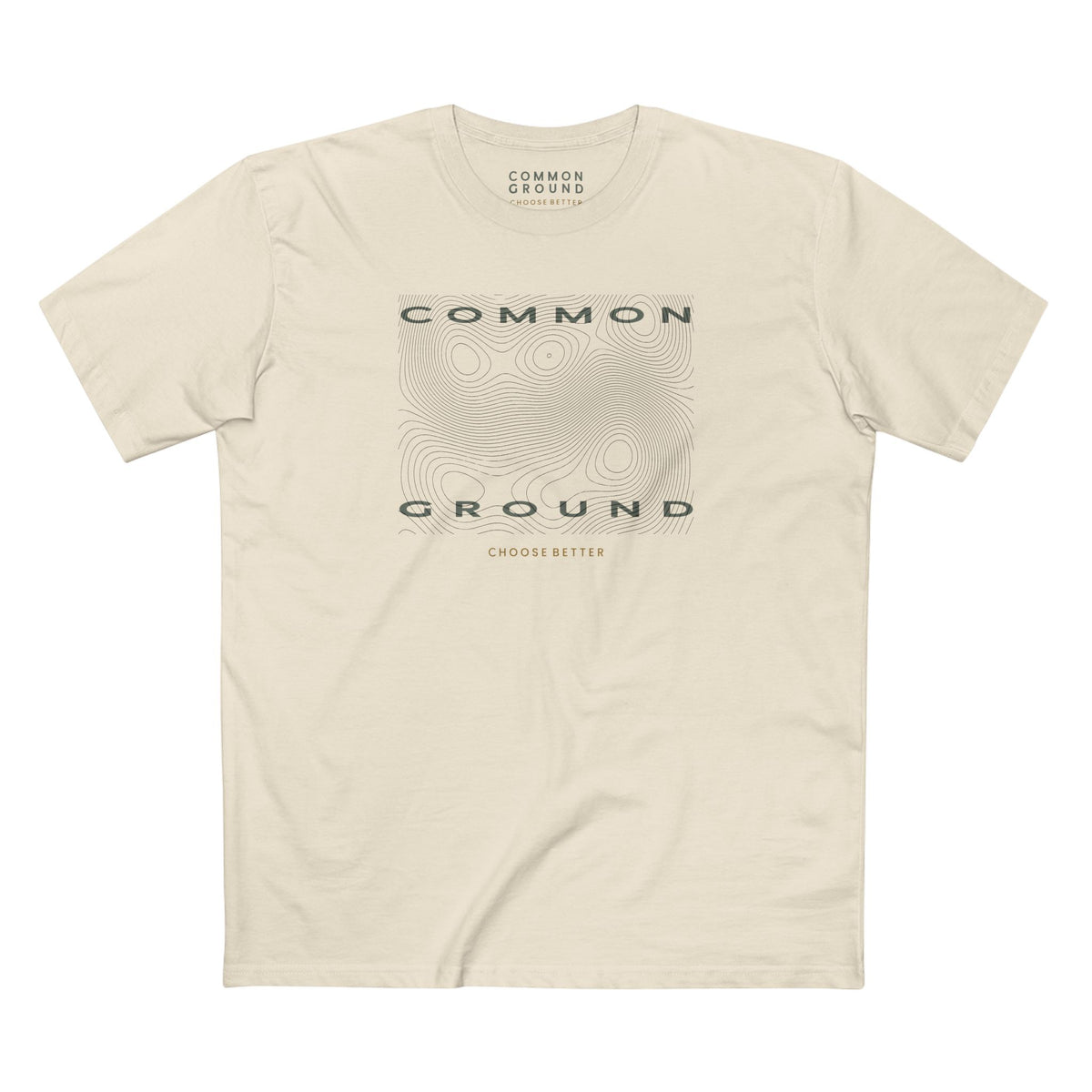 COMMON GROUND TOPOGRAPHY BLOCK PREMIUM T-SHIRT