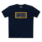 PATIENCE CREATES CLARITY BESPOKE PREMIUM T-SHIRT in Midnight Navy