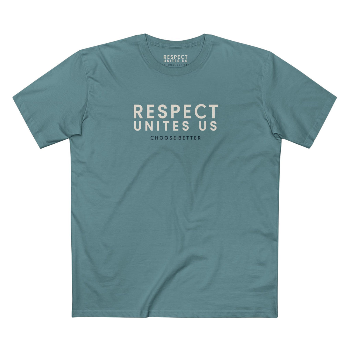 RESPECT UNITES US SIGNATURE PREMIUM T-SHIRT in Slate Blue