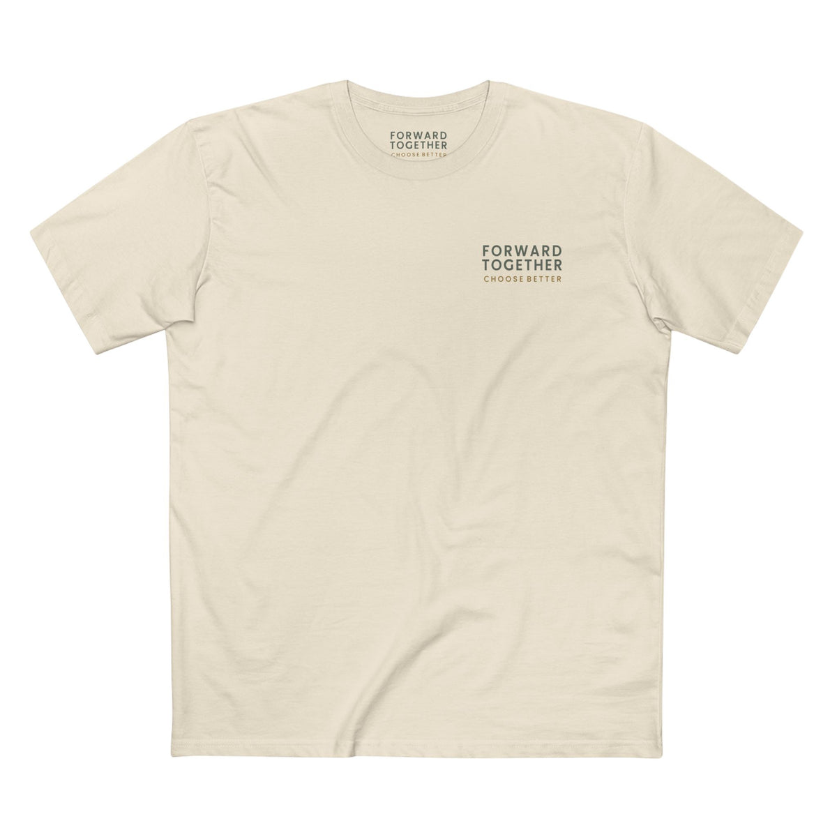 FORWARD TOGETHER MINIMAL PREMIUM T-SHIRT in Natural