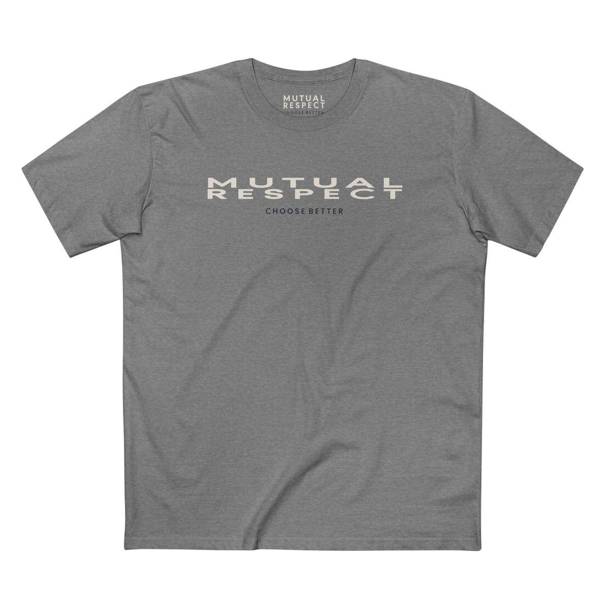 MUTUAL RESPECT PANORAMIC PREMIUM T-SHIRT in Heather Gray