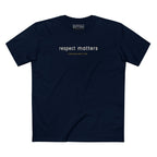 RESPECT MATTERS SUBTLE PREMIUM T-SHIRT in Midnight Navy
