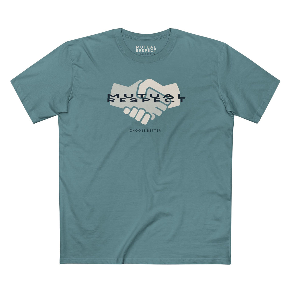 MUTUAL RESPECT BESPOKE PREMIUM T-SHIRT in Slate Blue