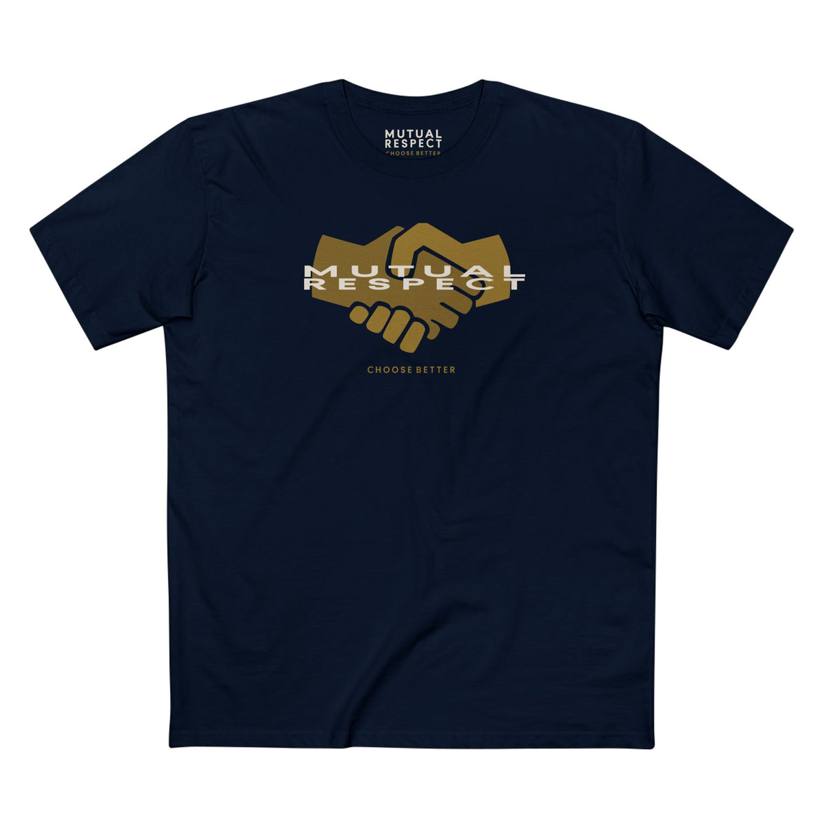MUTUAL RESPECT BESPOKE PREMIUM T-SHIRT in Midnight Navy