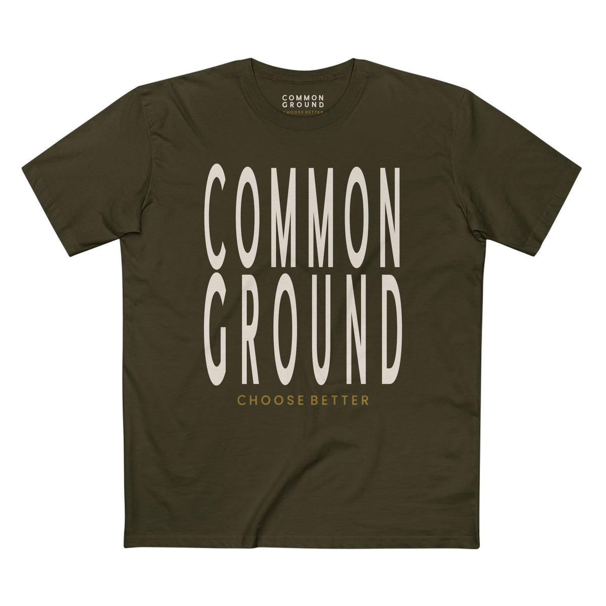 COMMON GROUND BOLD PREMIUM T-SHIRT
