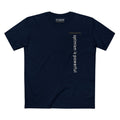 OPTIMISM IS POWERFUL VERTICAL STREAM PREMIUM T-SHIRT in Midnight Navy