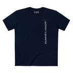 OPTIMISM IS POWERFUL VERTICAL STREAM PREMIUM T-SHIRT in Midnight Navy
