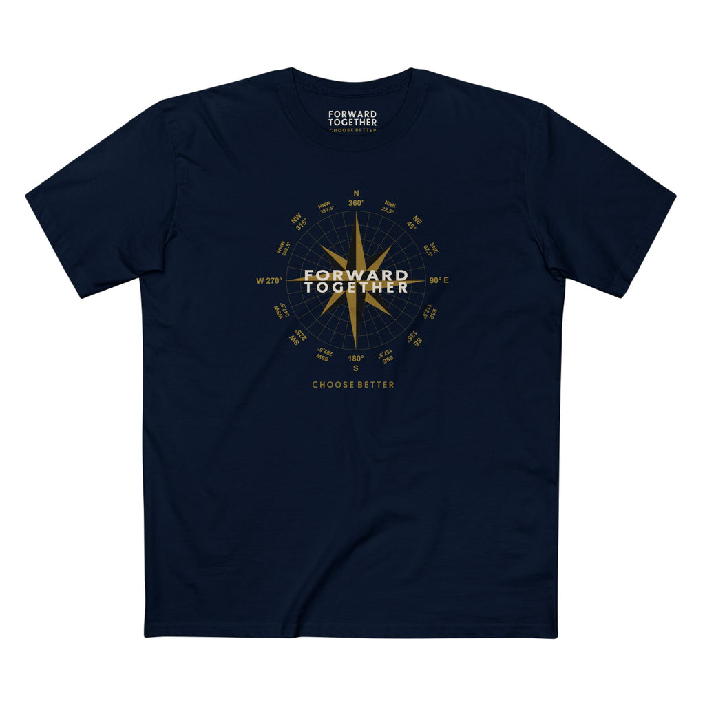 FORWARD TOGETHER BESPOKE PREMIUM T-SHIRT in Midnight Navy