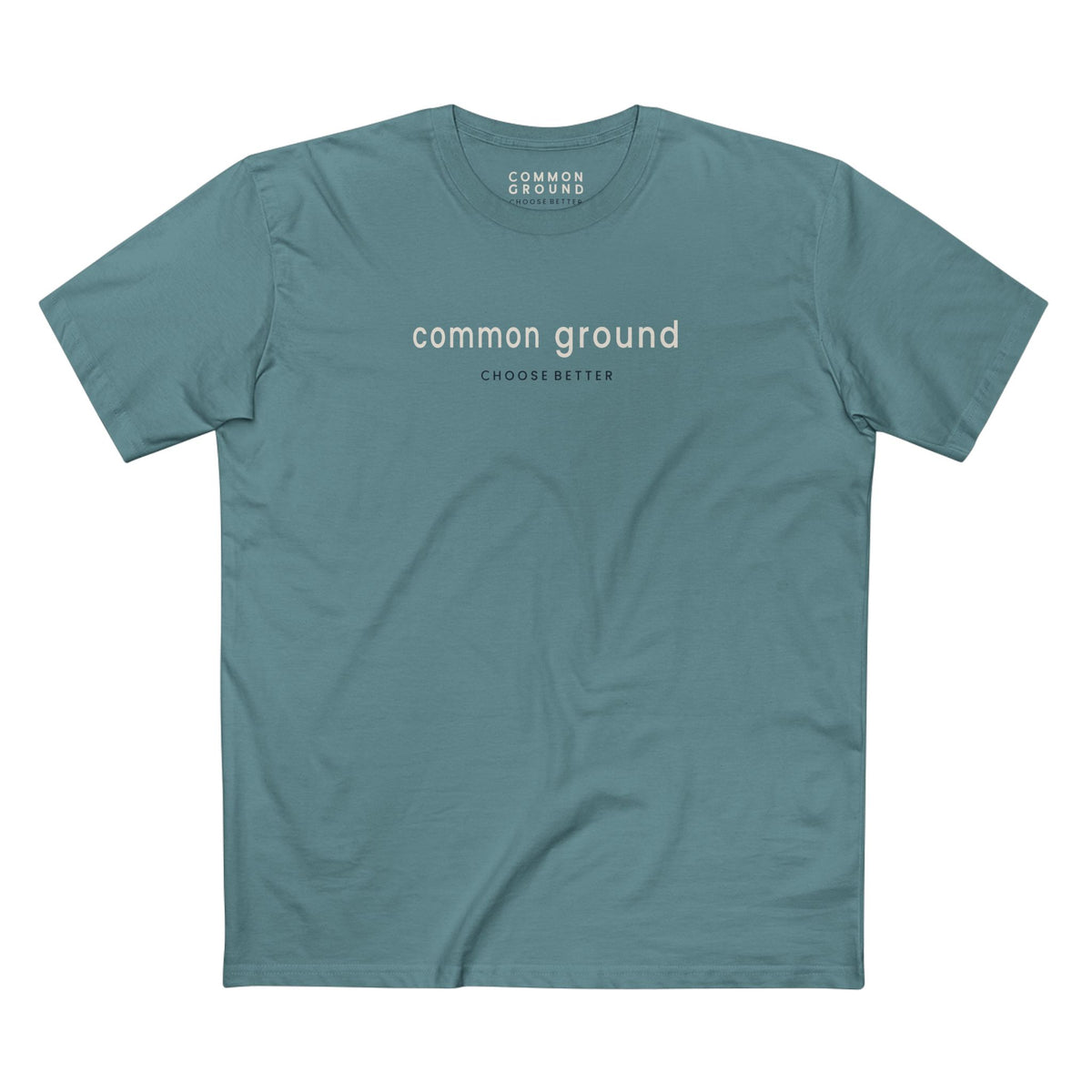 COMMON GROUND SUBTLE PREMIUM T-SHIRT in Slate Blue