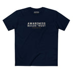 AWARENESS BUILDS TRUST SIGNATURE PREMIUM T-SHIRT in Midnight Navy
