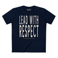 LEAD WITH RESPECT BOLD PREMIUM T-SHIRT in Midnight Navy