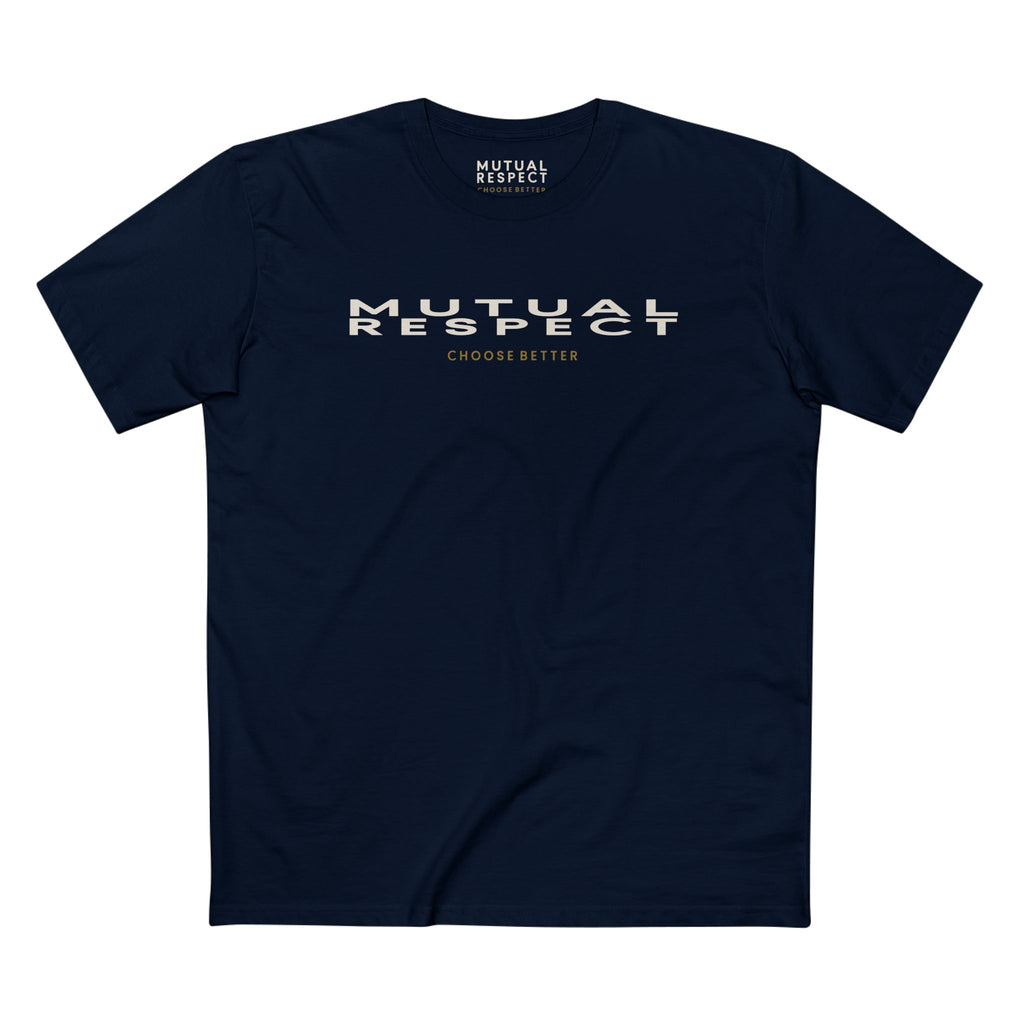 MUTUAL RESPECT PANORAMIC PREMIUM T-SHIRT in Midnight Navy