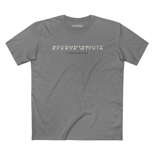 ACCOUNTABILITY STARTS WITHIN PANORAMIC PREMIUM T-SHIRT in Heather Gray