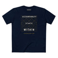 ACCOUNTABILITY STARTS WITHIN BESPOKE PREMIUM T-SHIRT in Midnight Navy