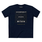 ACCOUNTABILITY STARTS WITHIN BESPOKE PREMIUM T-SHIRT in Midnight Navy