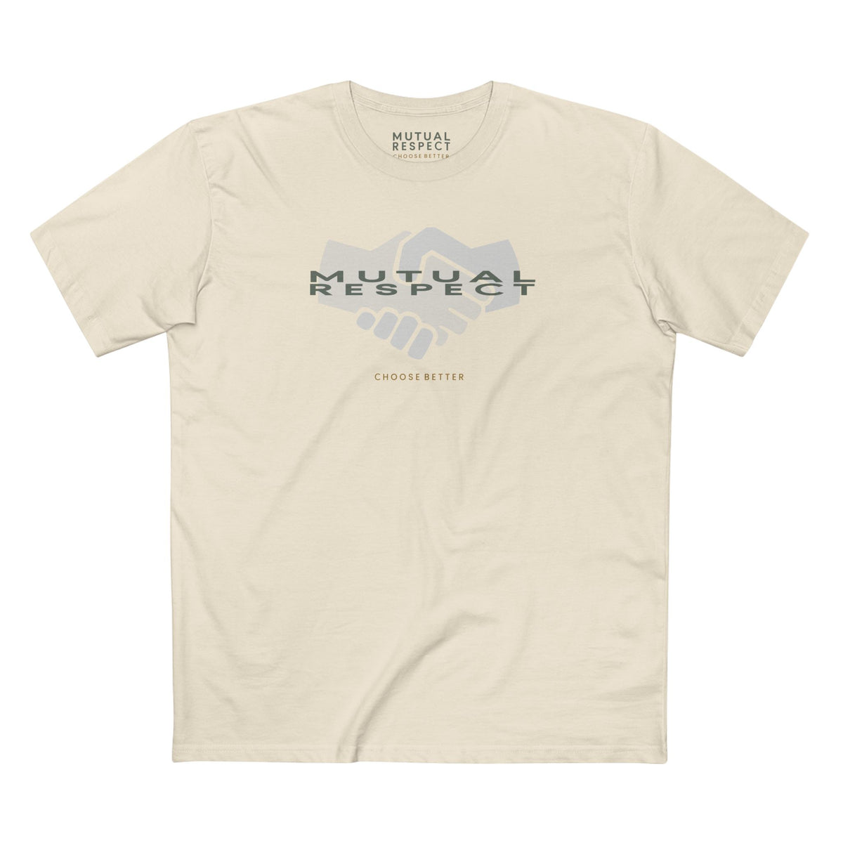 MUTUAL RESPECT BESPOKE PREMIUM T-SHIRT in Natural