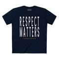 RESPECT MATTERS BOLD PREMIUM T-SHIRT in Midnight Navy
