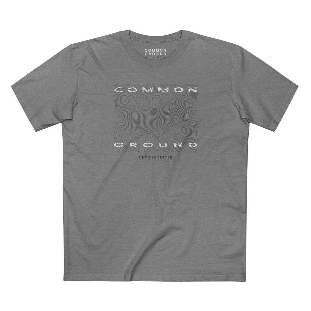 COMMON GROUND TOPOGRAPHY BLOCK PREMIUM T-SHIRT