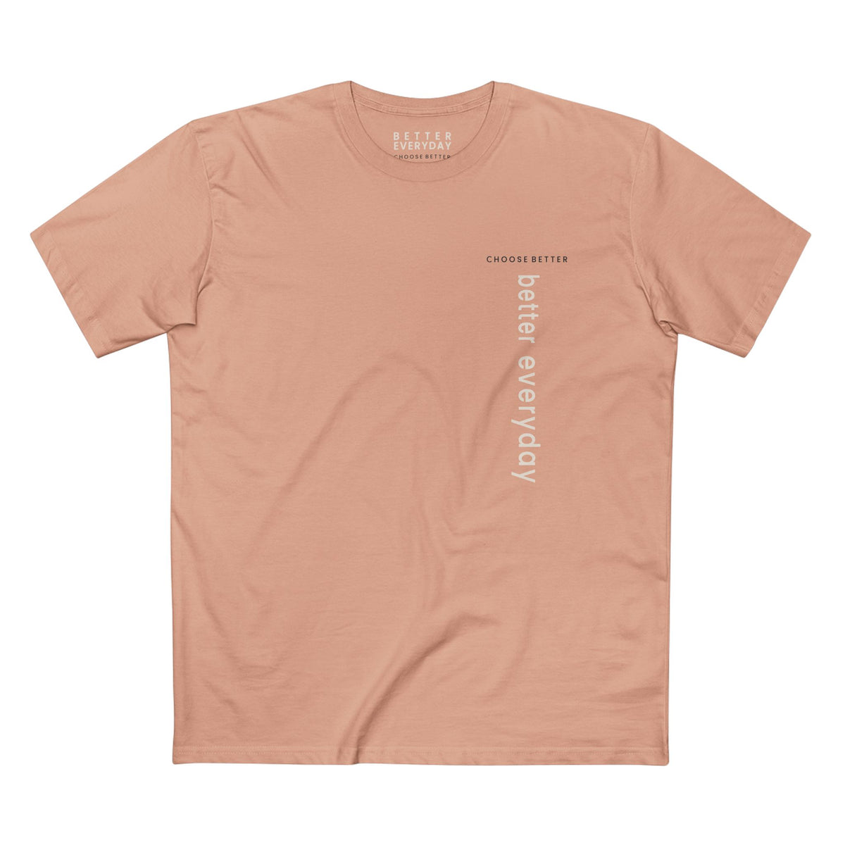 BETTER EVERYDAY VERTICAL STREAM PREMIUM T-SHIRT in Pale Pink