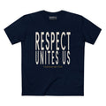 RESPECT UNITES US BOLD PREMIUM T-SHIRT in Midnight Navy