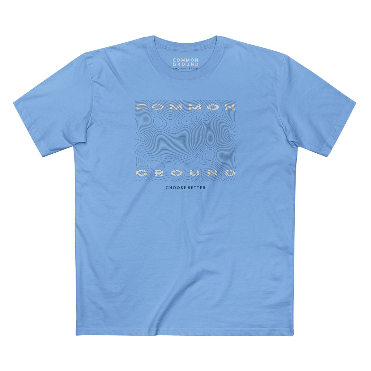 COMMON GROUND TOPOGRAPHY BLOCK PREMIUM T-SHIRT