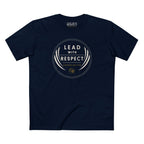 LEAD WITH RESPECT BESPOKE PREMIUM T-SHIRT in Midnight Navy