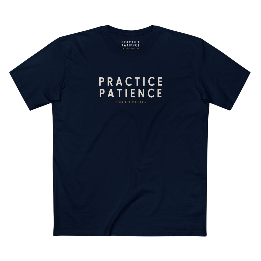 PRACTICE PATIENCE SIGNATURE PREMIUM T-SHIRT in Midnight Navy