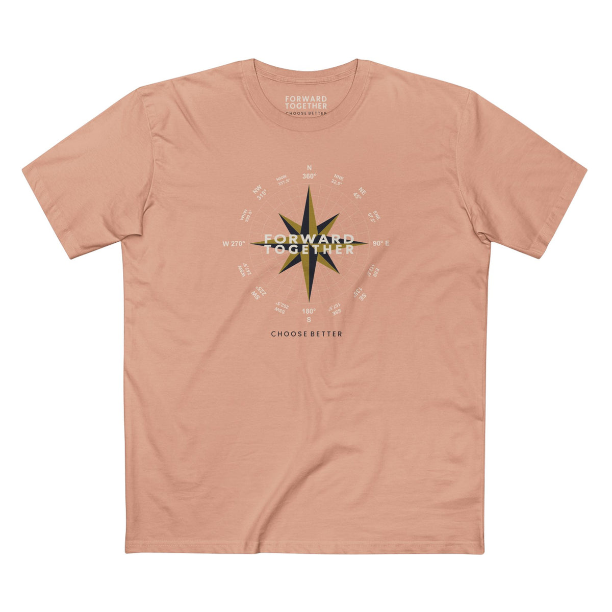 FORWARD TOGETHER BESPOKE PREMIUM T-SHIRT in Pale Pink
