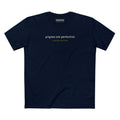 PROGRESS OVER PERFECTION SUBTLE PREMIUM T-SHIRT in Midnight Navy