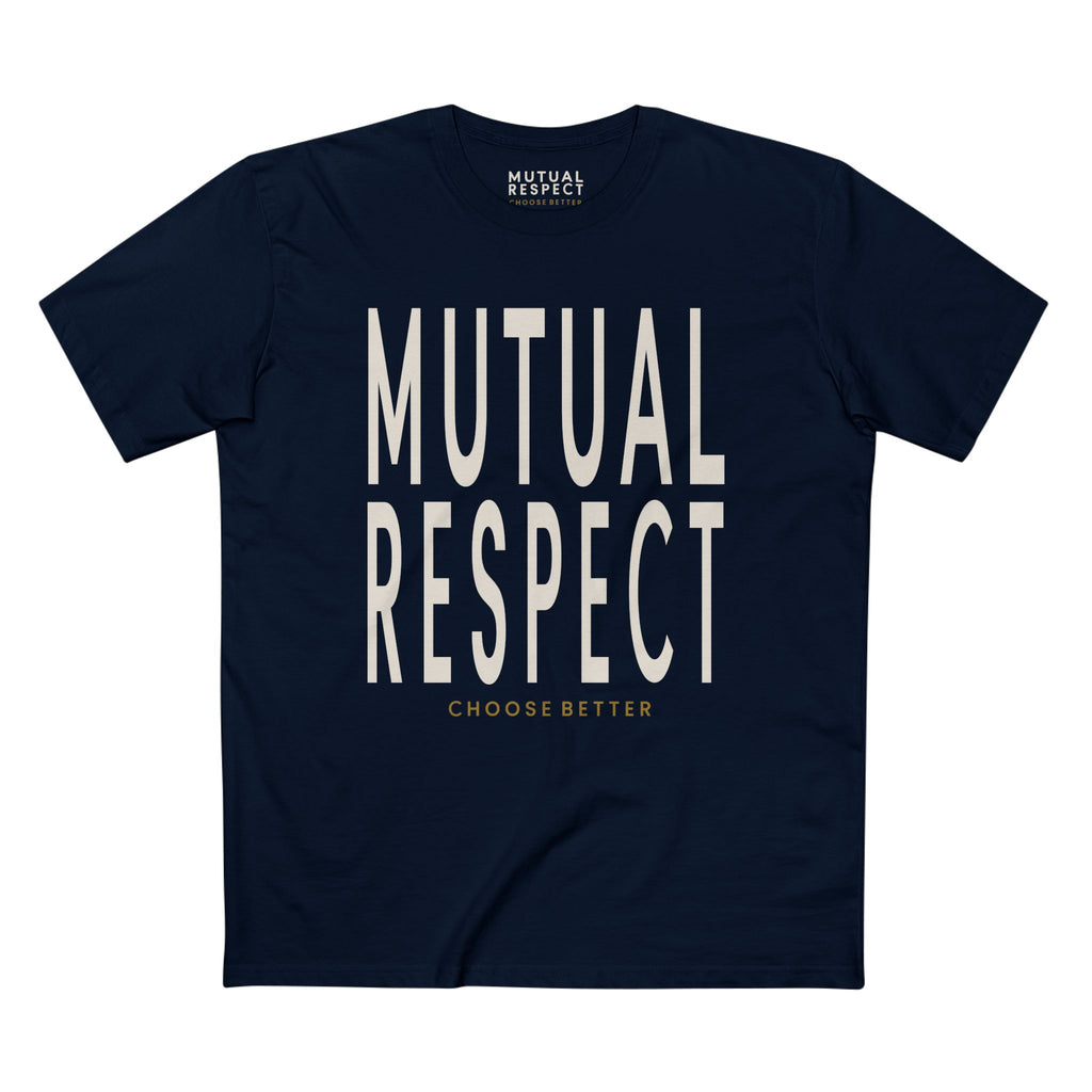 MUTUAL RESPECT BOLD PREMIUM T-SHIRT in Midnight Navy