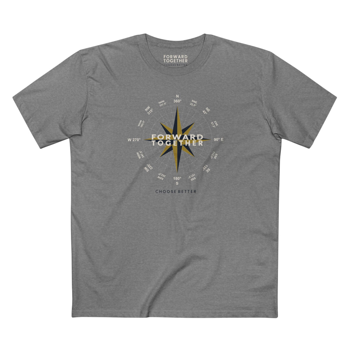 FORWARD TOGETHER BESPOKE PREMIUM T-SHIRT in Heather Gray