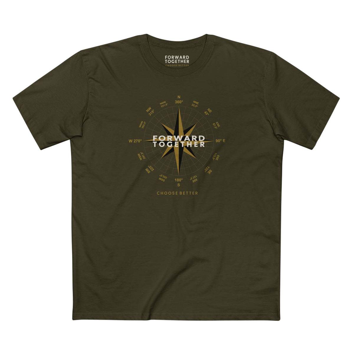 FORWARD TOGETHER BESPOKE PREMIUM T-SHIRT in Army