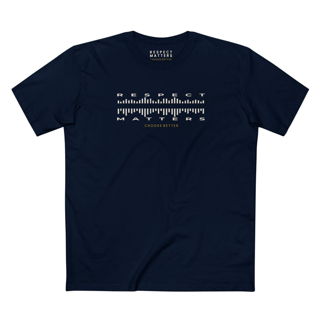 RESPECT MATTERS BESPOKE PREMIUM T-SHIRT in Midnight Navy