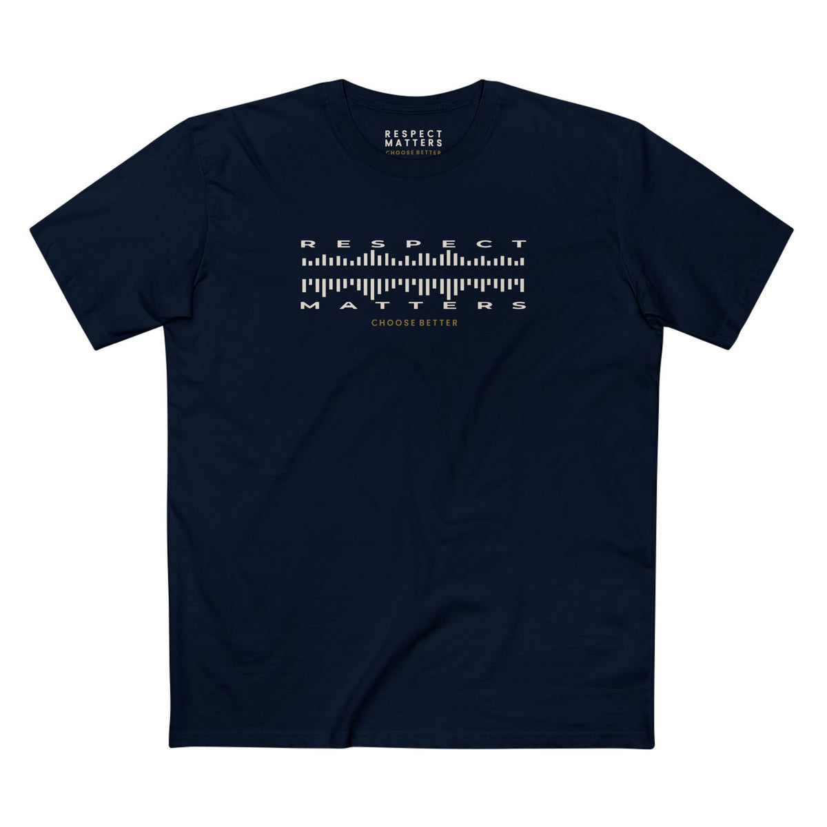 RESPECT MATTERS BESPOKE PREMIUM T-SHIRT in Midnight Navy