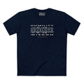 HUMILITY DEVELOPS WISDOM EMBLEM PREMIUM T-SHIRT in Midnight Navy