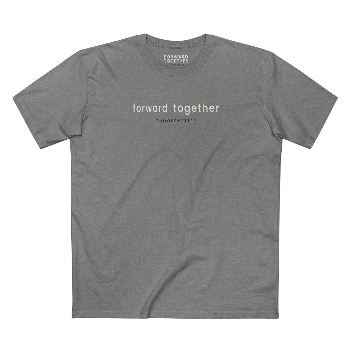 FORWARD TOGETHER SUBTLE PREMIUM T-SHIRT in Heather Gray