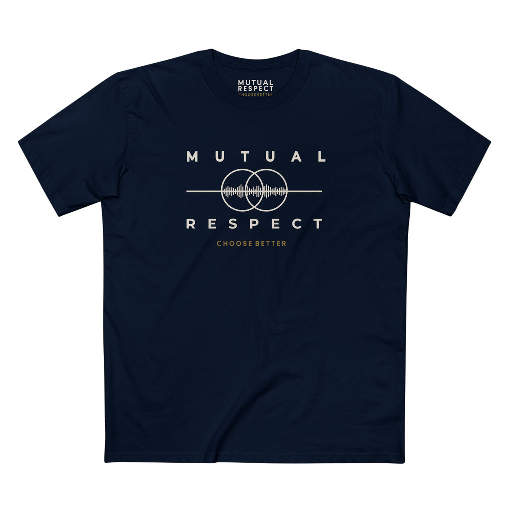 MUTUAL RESPECT EMBLEM PREMIUM T-SHIRT in Midnight Navy