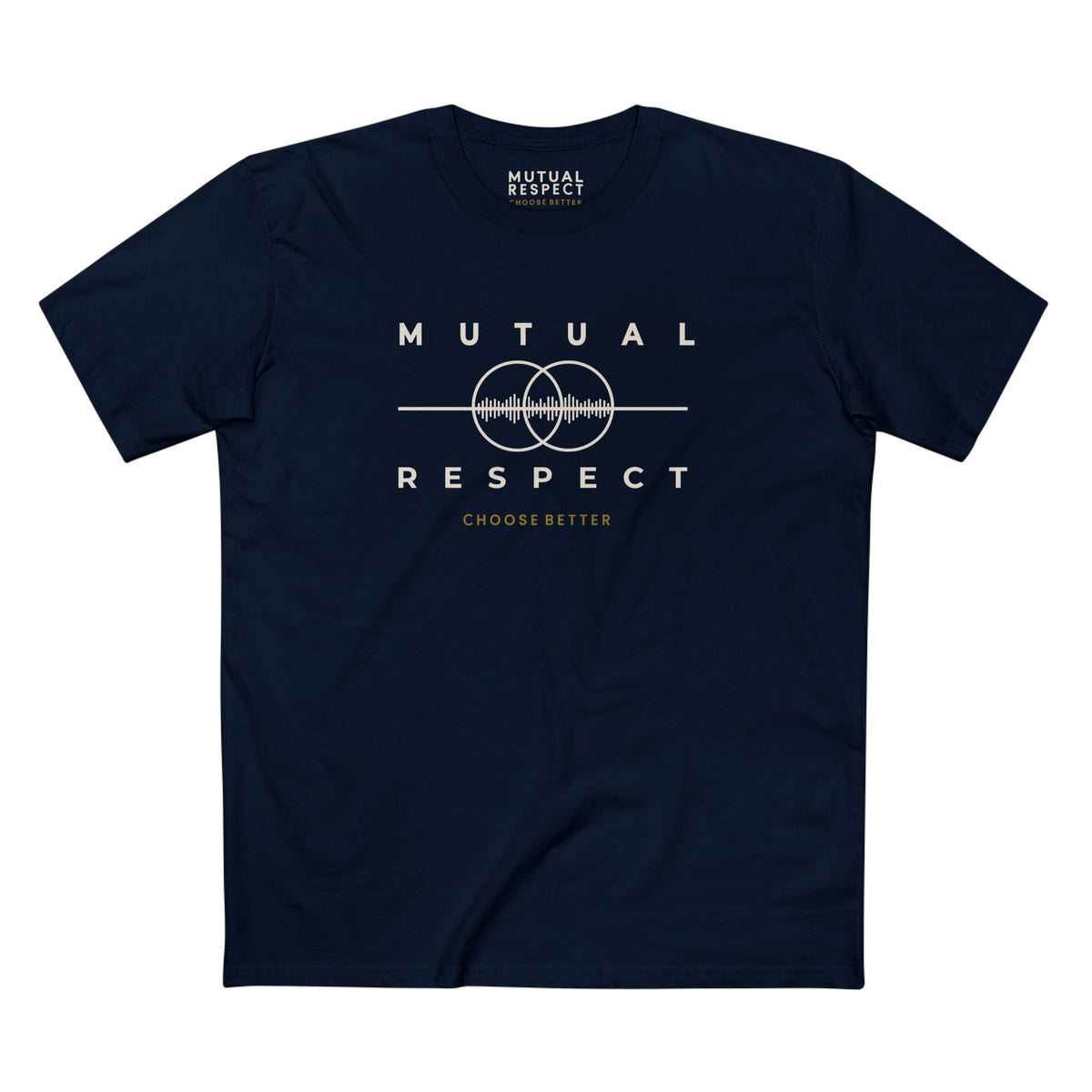 MUTUAL RESPECT EMBLEM PREMIUM T-SHIRT in Midnight Navy